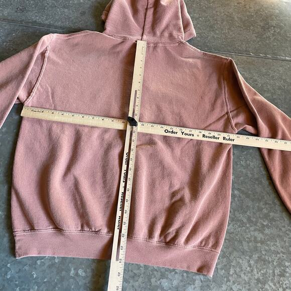 Vintage Trinidad California Surf Hoodie Sweatshirt Mens Small Pink Brown 90s Y2K - Picture 9 of 11